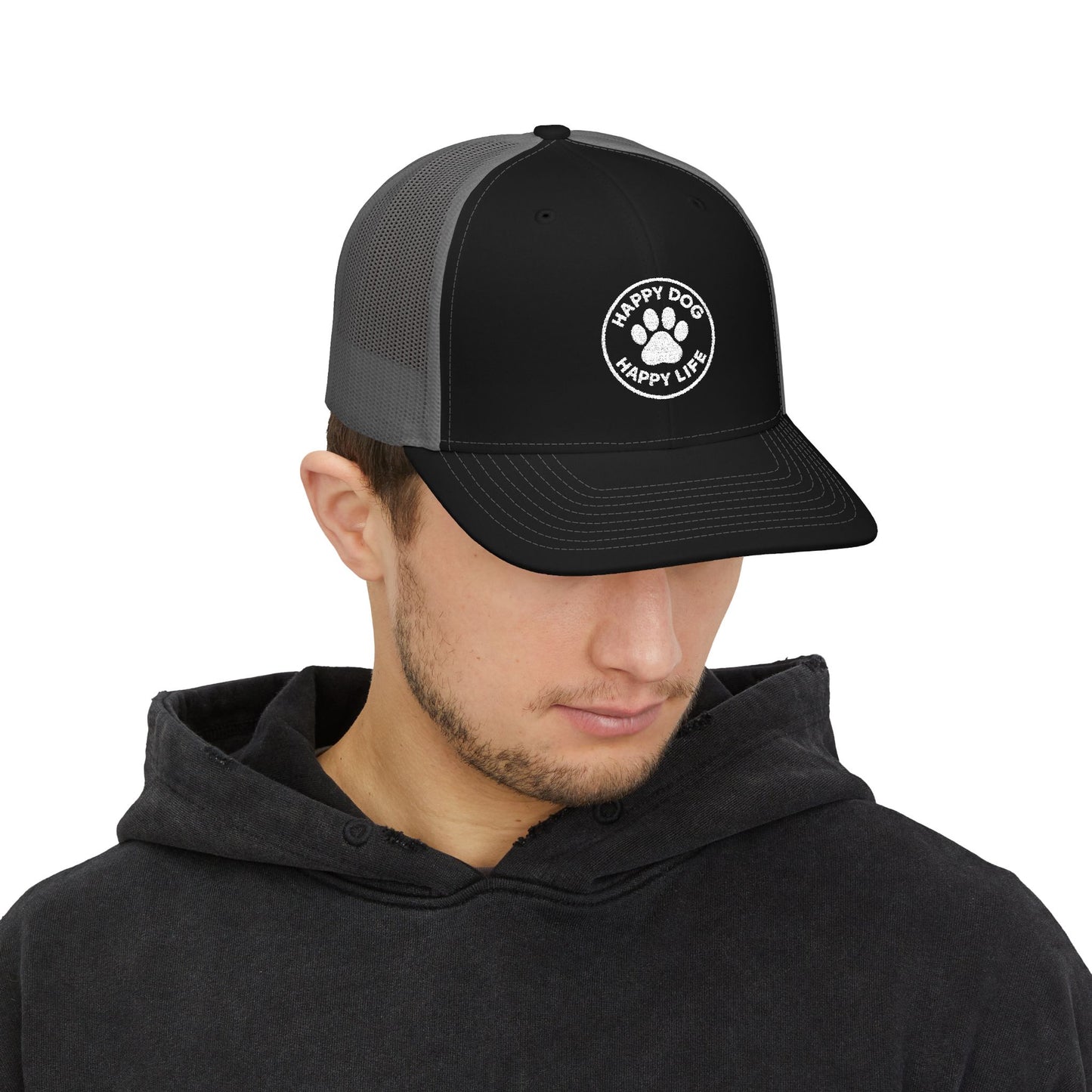 Off-Duty Pup Trucker
