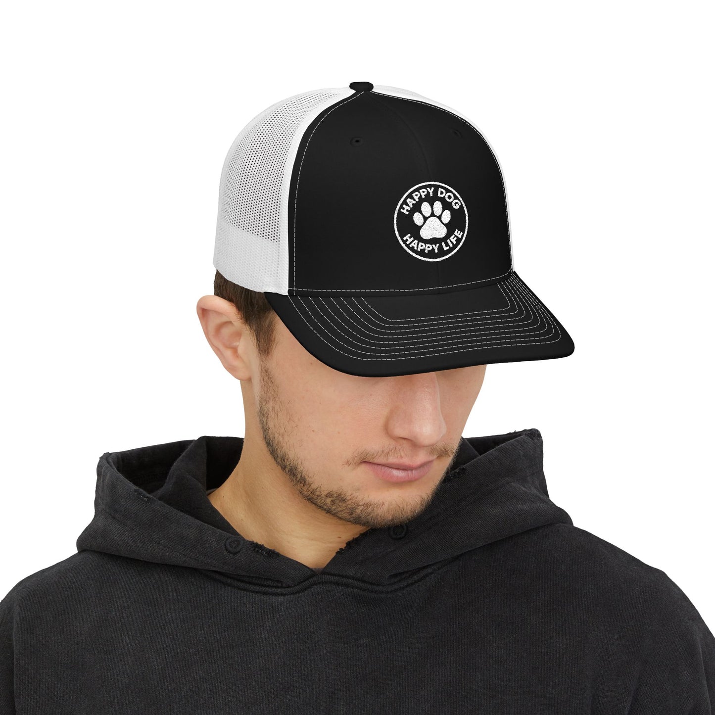 Off-Duty Pup Trucker
