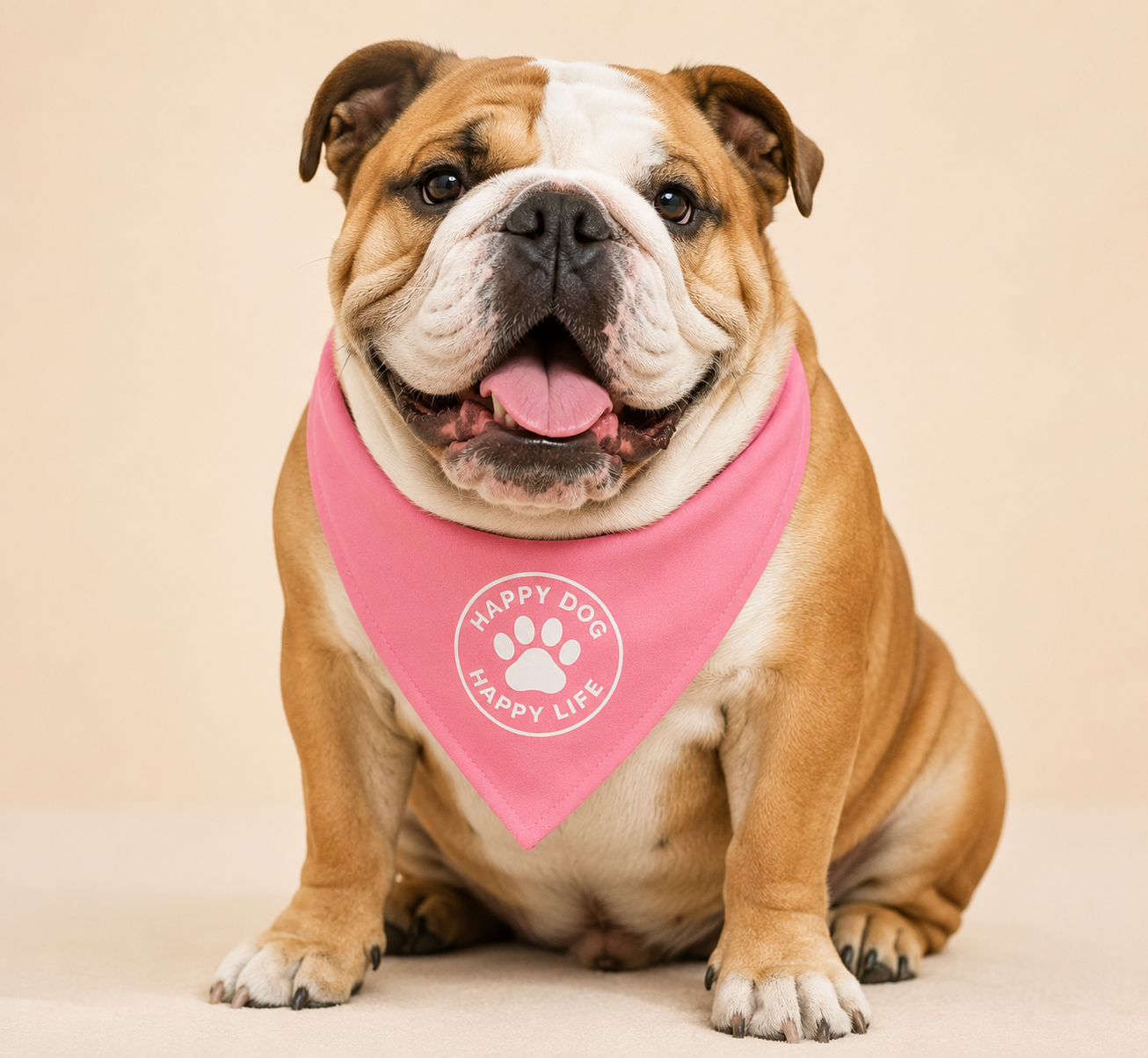 Pretty in Pink Dog Bandana