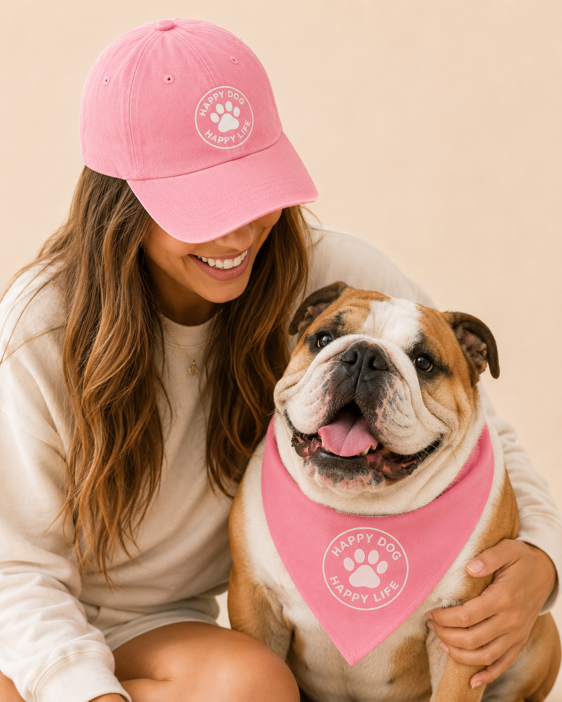 Pretty in Pink Dog Bandana